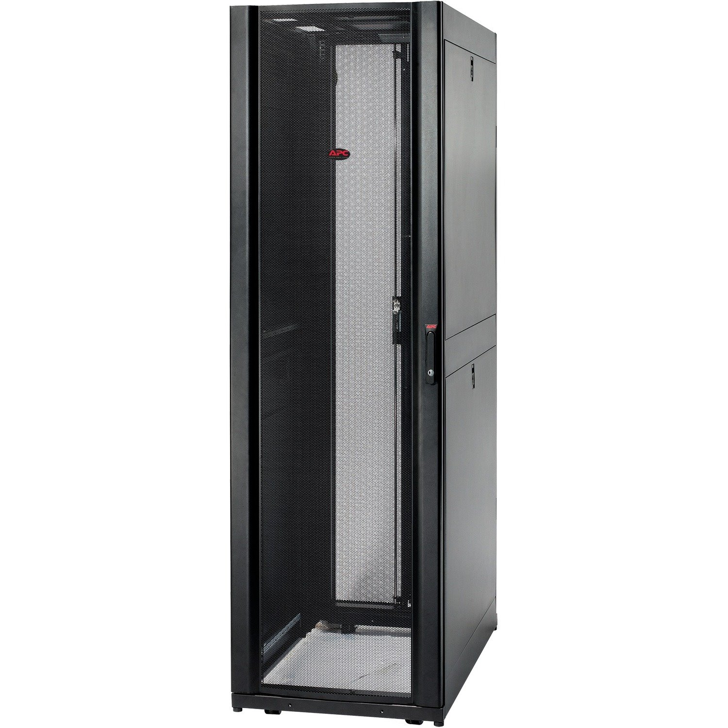 APC by Schneider Electric NetShelter 42U Enclosed Cabinet Rack Cabinet for Storage, Server - 482.60 mm Rack Width - Black