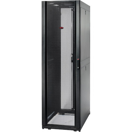 APC by Schneider Electric NetShelter 42U Enclosed Cabinet Rack Cabinet for Storage, Server - 482.60 mm Rack Width - Black