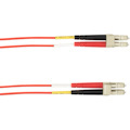 Black Box 5-m, LC-LC, 50-Micron, Multimode, Plenum, Red Fiber Optic Cable