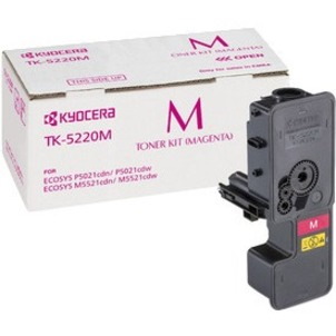 Kyocera TK-5220M Laser Toner Cartridge - Magenta - 1 Pack