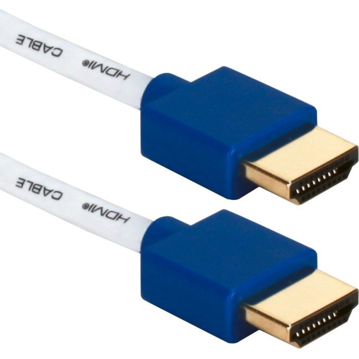 QVS 6ft High Speed HDMI UltraHD 4K with Ethernet Thin Flexible Cable