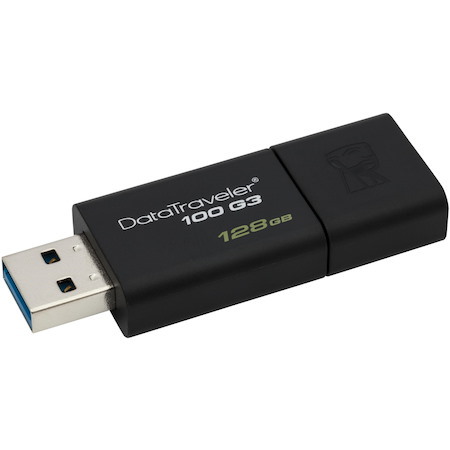 Kingston DataTraveler 100 G3 128 GB USB 3.0 Flash Drive - Black