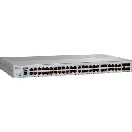 Cisco Catalyst 2960-L WS-C2960L-48PQ-LL 48 Ports Manageable Ethernet Switch - Gigabit Ethernet - 10/100/1000Base-T, 10GBase-X