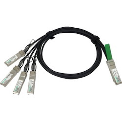 Aspen Optics 40GBE QSFP+ TO 4X10GBASE-CU QSFP+ Breakout Passive Cable, 5 Meter