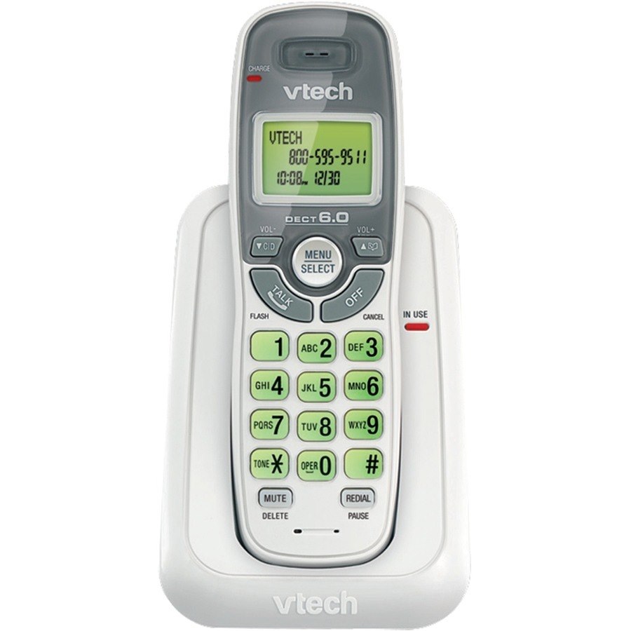 VTech VTCS6114 DECT Cordless Phone - Silver, White