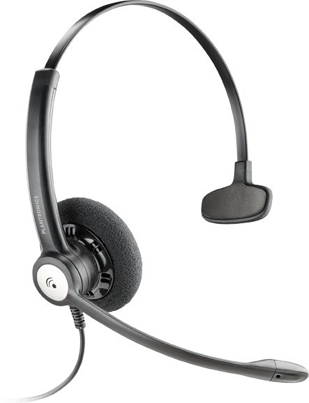 Plantronics Entera HW111N Wired Mono Headset - Over-the-head - Supra-aural