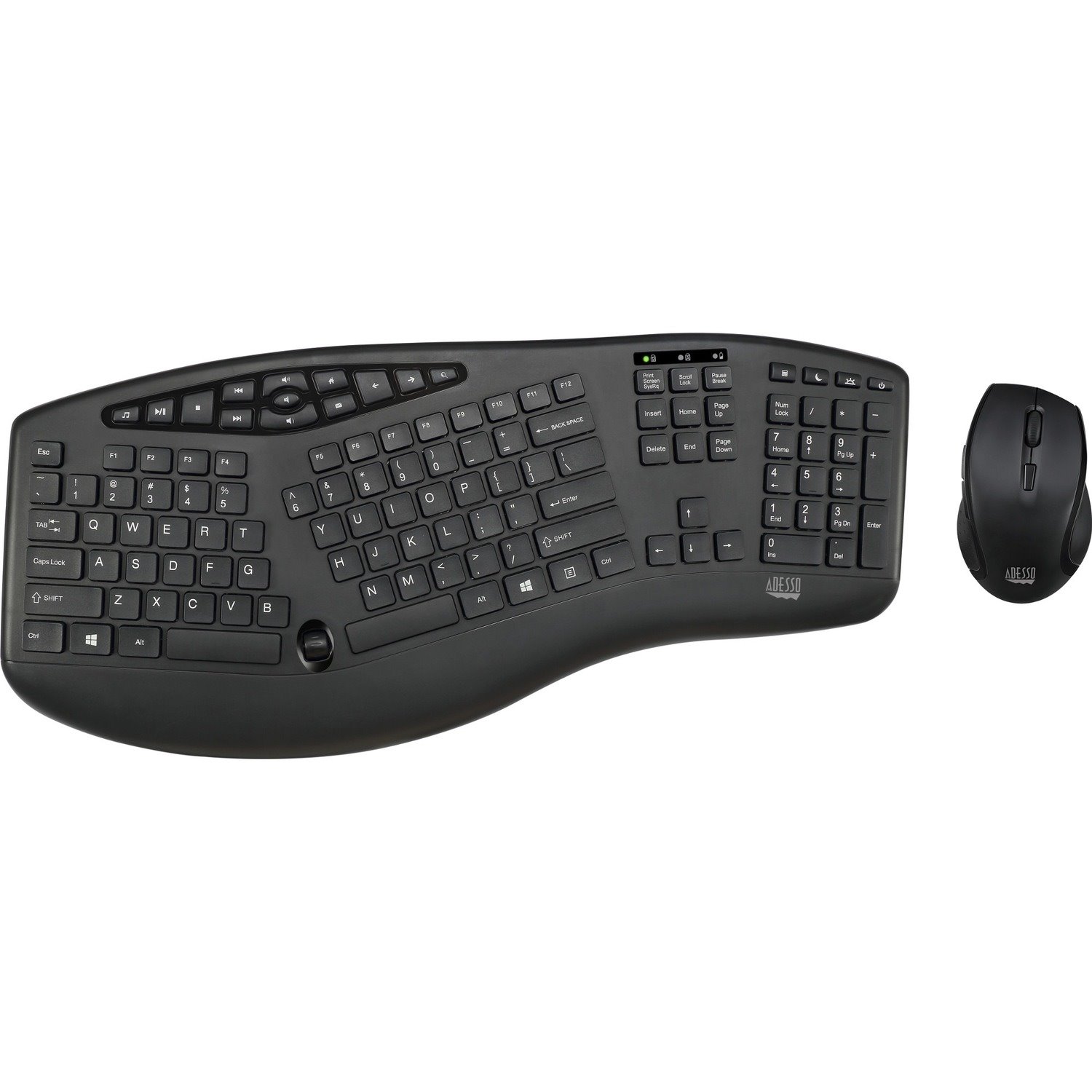 Adesso TruForm WKB-1600CB Keyboard & Mouse - English (US)