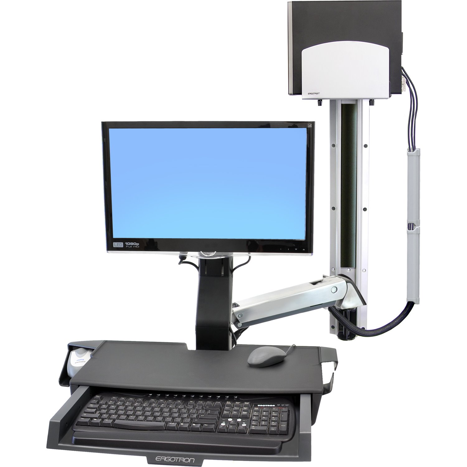 Ergotron StyleView Multi Component Mount for CPU, Flat Panel Display, Mouse, Keyboard