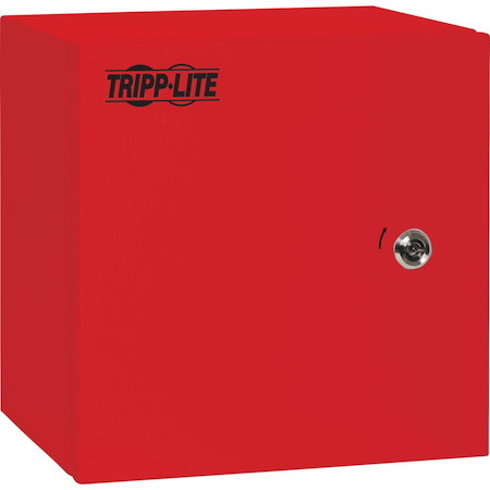 Tripp Lite by Eaton SmartRack Outdoor Industrial Enclosure with Lock - NEMA 4, Surface Mount, Metal Construction, 12 x 12 x 10 in., Red