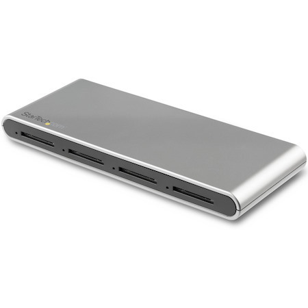 StarTech.com 4 Slot USB C SD Card Reader - USB 3.1 (10Gbps) - SD 4.0 UHS-II - Multi SD Card Reader - USB C to SD Card Adapter - SD Memory Card Reader