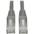 Eaton Tripp Lite Series Cat6 Gigabit Snagless Molded (UTP) Ethernet Cable (RJ45 M/M), PoE, Gray, 1 ft. (0.31 m)