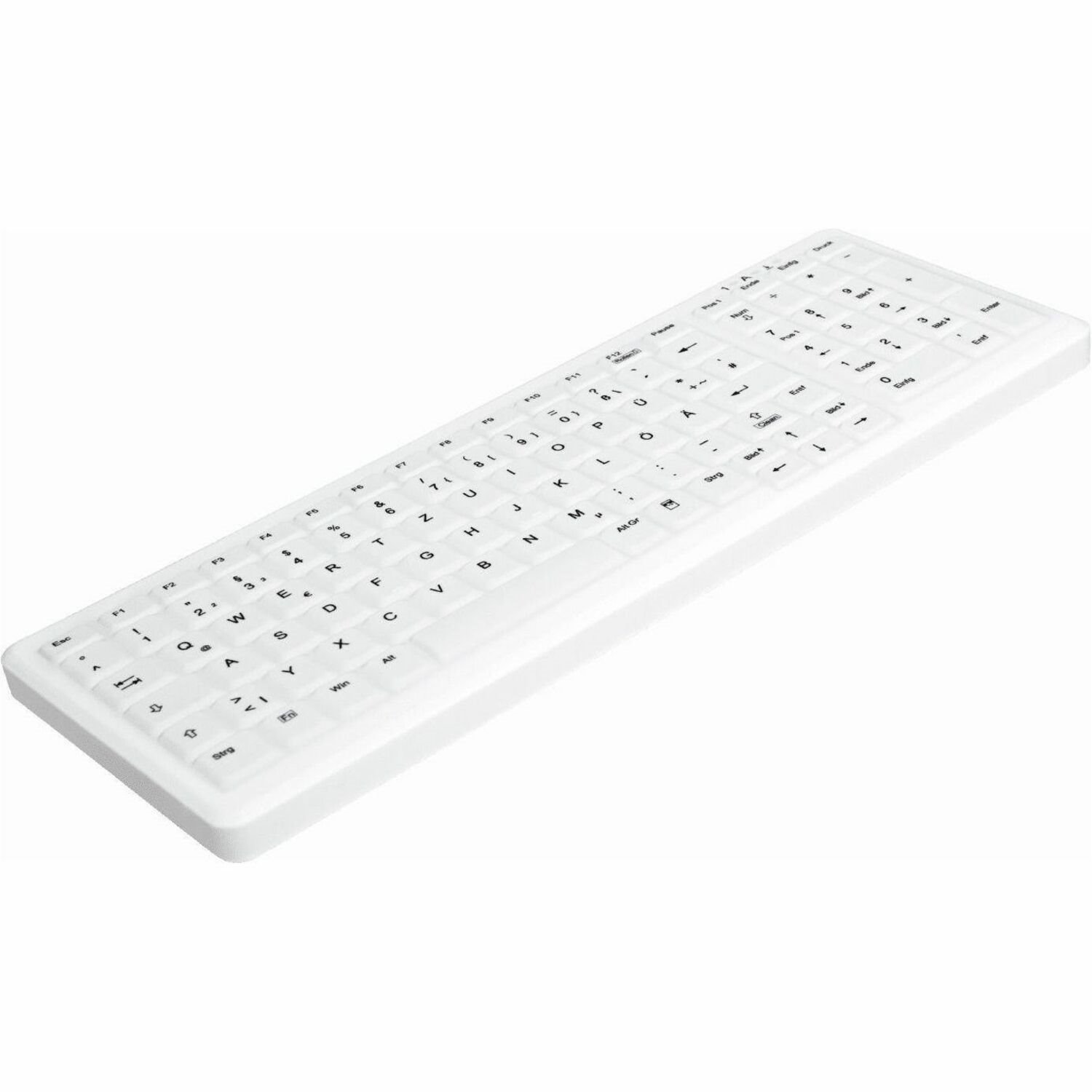 Active Key Keyboard - Wireless Connectivity - USB 1.1 Type A Interface - English (UK) - White