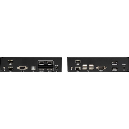Black Box KVX Series Dual-Head HDMI KVM Fiber Extenders (KVXLCHF-200)