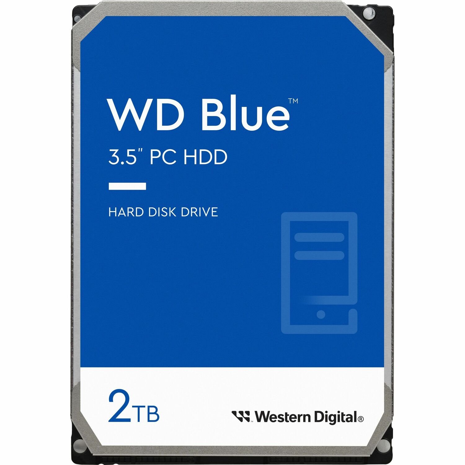 WD Blue 2 TB Hard Drive - 3.5" Internal - SATA (SATA/600) - Conventional Magnetic Recording (CMR) Method