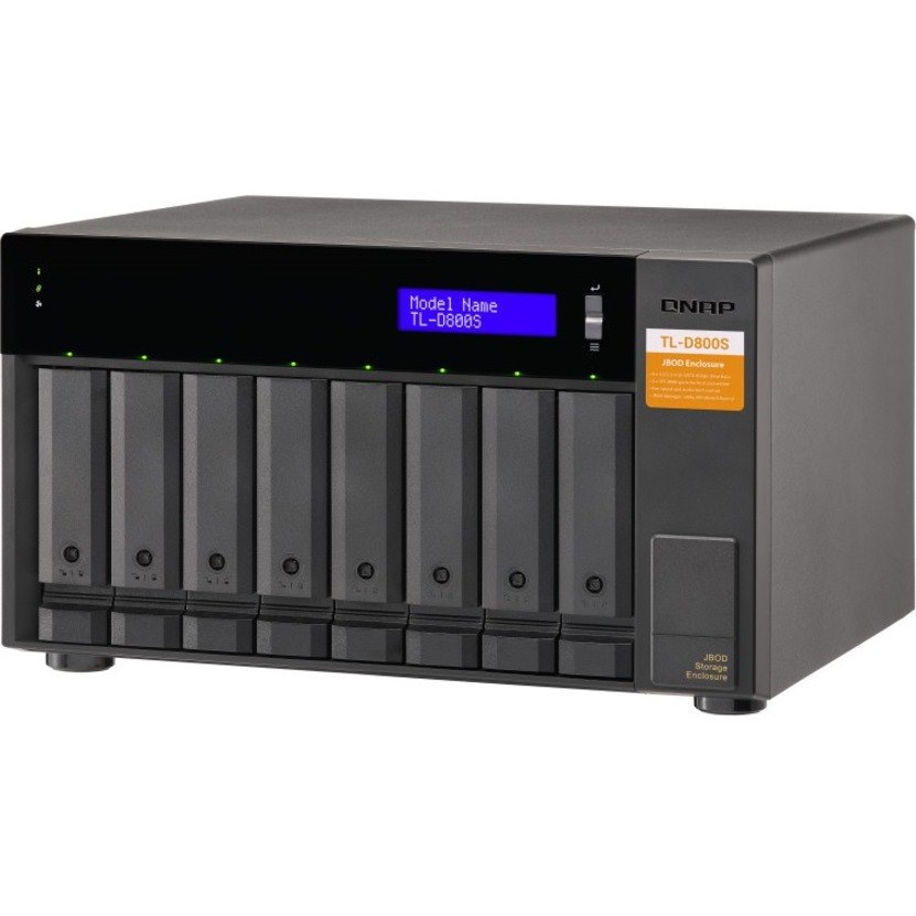 QNAP TL-D800S Drive Enclosure SATA/600 - Mini-SAS Host Interface Tower