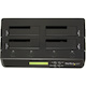 StarTech.com 4-Bay Hard Drive Duplicator and Eraser, External HDD/SSD Cloner / Copier / Wiper Tool, USB 3.0/eSATA to SATA Docking Station