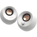 Creative Pebble V3 2.0 Bluetooth Speaker System - 8 W RMS - White