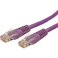 StarTech.com 10ft CAT6 Ethernet Cable - Purple Molded Gigabit - 100W PoE UTP 650MHz - Category 6 Patch Cord UL Certified Wiring/TIA