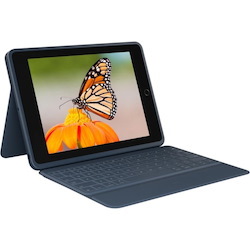 Logitech Rugged Combo 3 Rugged Keyboard/Cover Case (Folio) Apple, Logitech iPad (8th Generation), iPad (7th Generation), iPad (9th Generation) Tablet - Blue