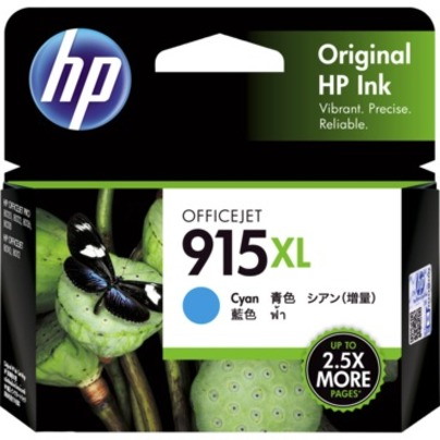 HP 915XL Original High Yield Inkjet Ink Cartridge - Cyan Pack