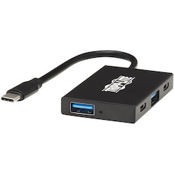 Tripp Lite by Eaton 4-Port USB-C Hub - USB 3.x Gen 2 (10Gbps), 2x USB-A & 2x USB-C Ports, Thunderbolt 3, Aluminum Housing