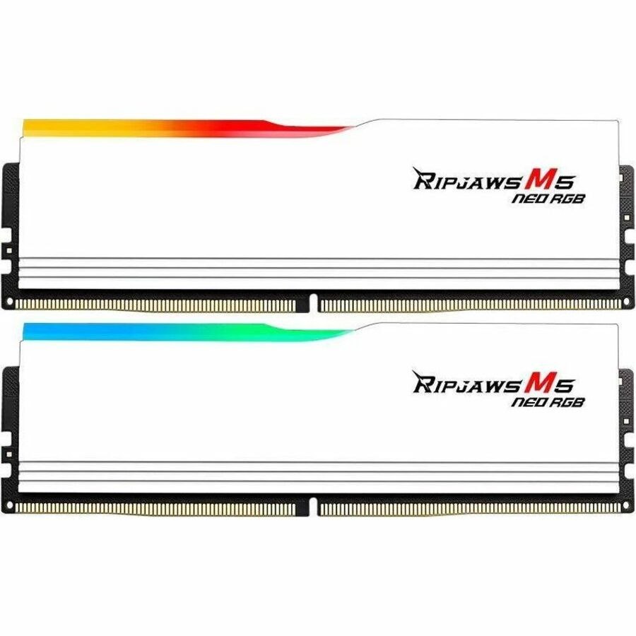 G.SKILL Ripjaws M5 Neo RGB RAM Module for Desktop PC, Motherboard - 32 GB (2 x 16GB) - RGB - DDR5-6000/PC5-48000 DDR5 SDRAM - 6000 MHz Dual-rank Memory - CL36 - 1.25 V