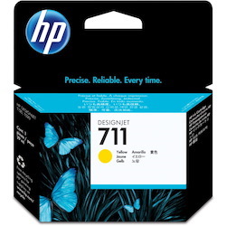 HP 711 (CZ132A) Original Inkjet Ink Cartridge - Single Pack - Yellow - 1 Each