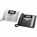 Cisco 7861 IP Phone - Corded - Corded - Wall Mountable, Desktop, Tabletop - Charcoal, White