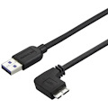 StarTech.com 2m 6 ft Slim Micro USB 3.0 (5Gbps) Cable - M/M - USB 3.0 A to Right-Angle Micro USB - USB 3.2 Gen 1