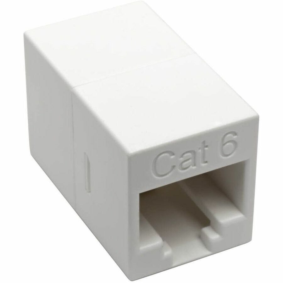 Eaton Tripp Lite Series Cat6 Straight-Through Modular Compact In-Line Coupler (RJ45 F/F), White, TAA