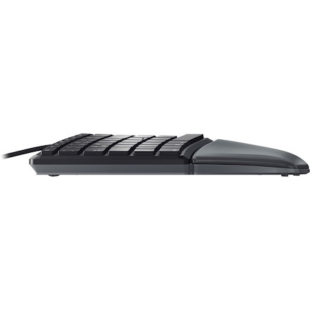 CHERRY ERGO KC 4500 Rugged Keyboard - Cable Connectivity - USB Interface - English (UK) - QWERTY Layout - Black