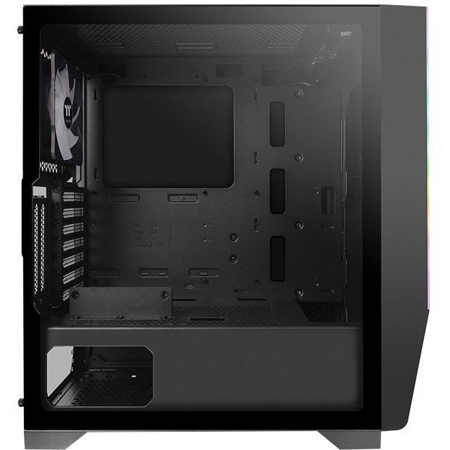 Thermaltake H550 TG ARGB Gaming Computer Case - Mini ITX, Micro ATX, ATX Motherboard Supported - Mid-tower - SPCC, Tempered Glass - Black