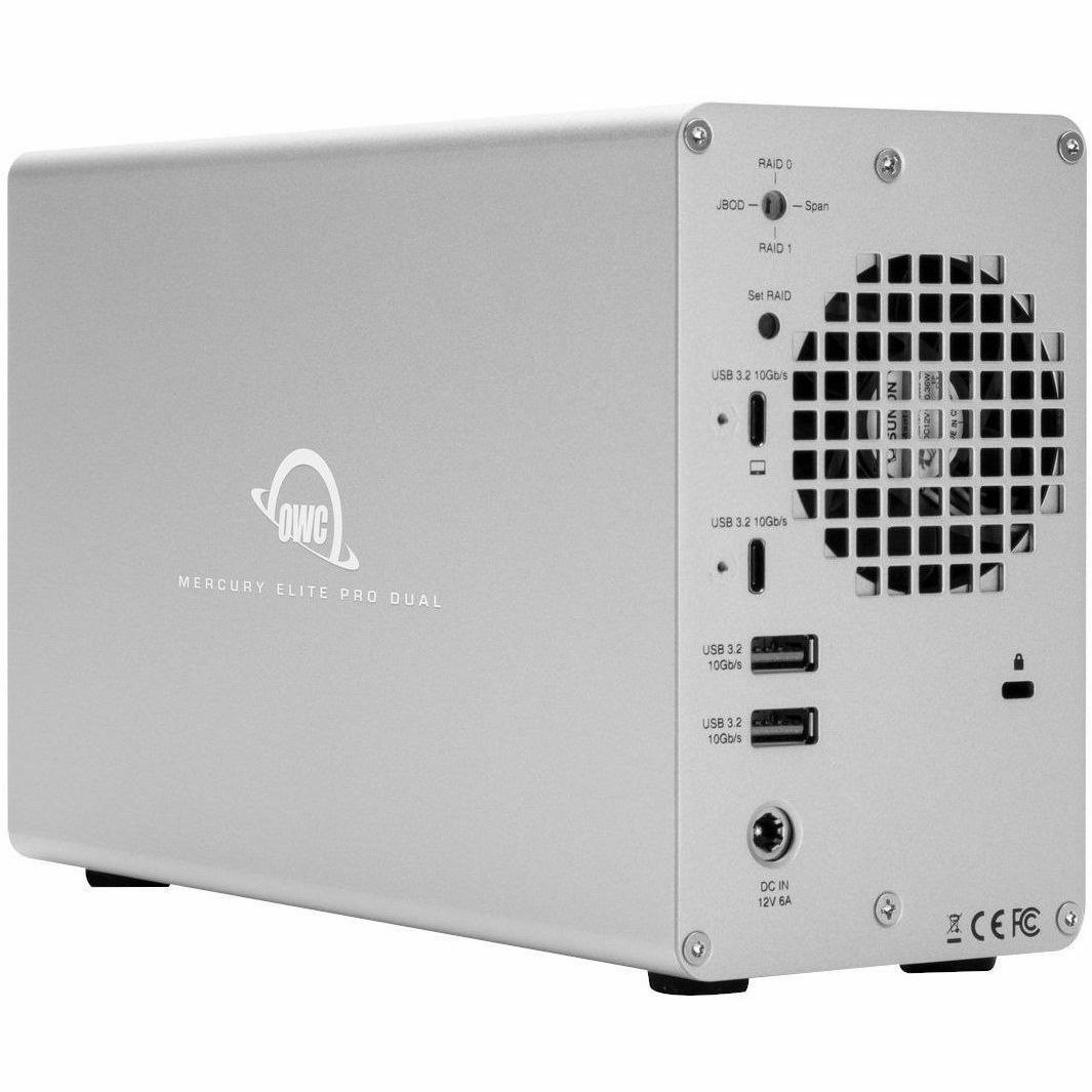 OWC Mercury Elite Pro Dual with 3-Port Hub External Storage Solution