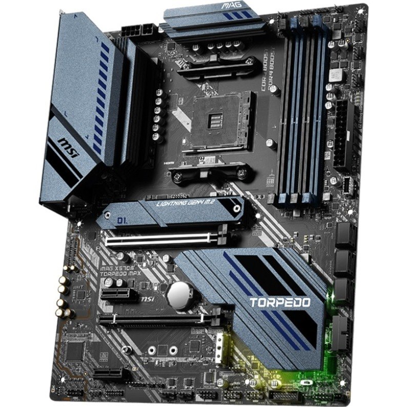 MSI MAG X570S TORPEDO MAX Desktop Motherboard - AMD X570 Chipset - Socket AM4 - ATX