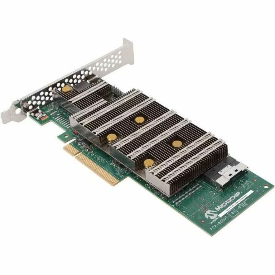 Microchip Adaptec SmartRAID 3204-8i SAS/SATA/NVMe Controller - 24Gb/s SAS, Serial ATA/600, NVMe - PCI Express 4.0 x8 - Plug-in Card