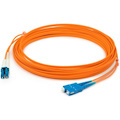 AddOn 1m LC (Male) to SC (Male) Orange OM2 Duplex Fiber OFNR (Riser-Rated) Patch Cable