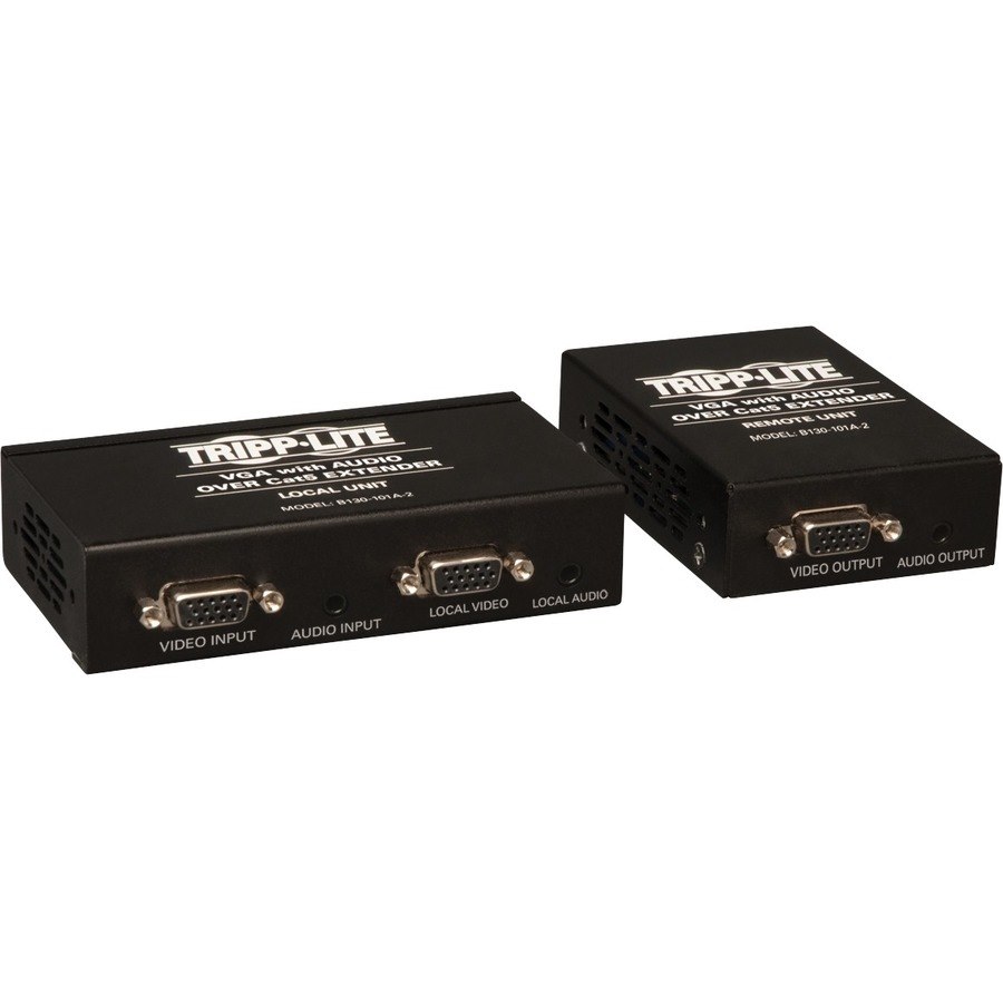 Tripp Lite by Eaton VGA over Cat5/6 Extender Kit, Box-Style Transmitter/Receiver for Video/Audio, Up to 1000 ft. (305 m), TAA