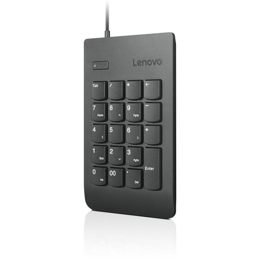 Lenovo Keypad - Cable Connectivity - USB Interface - Black