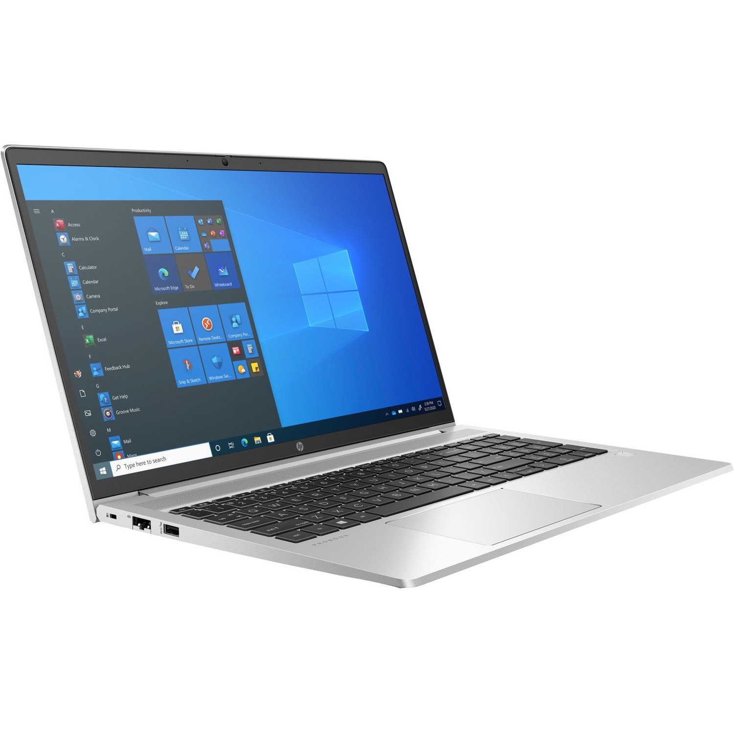 HP ProBook 455 G8 39.6 cm (15.6") Notebook - Full HD - 1920 x 1080 - AMD Ryzen 7 5800U Octa-core (8 Core) - 16 GB Total RAM - 512 GB SSD - Pike Silver Aluminum