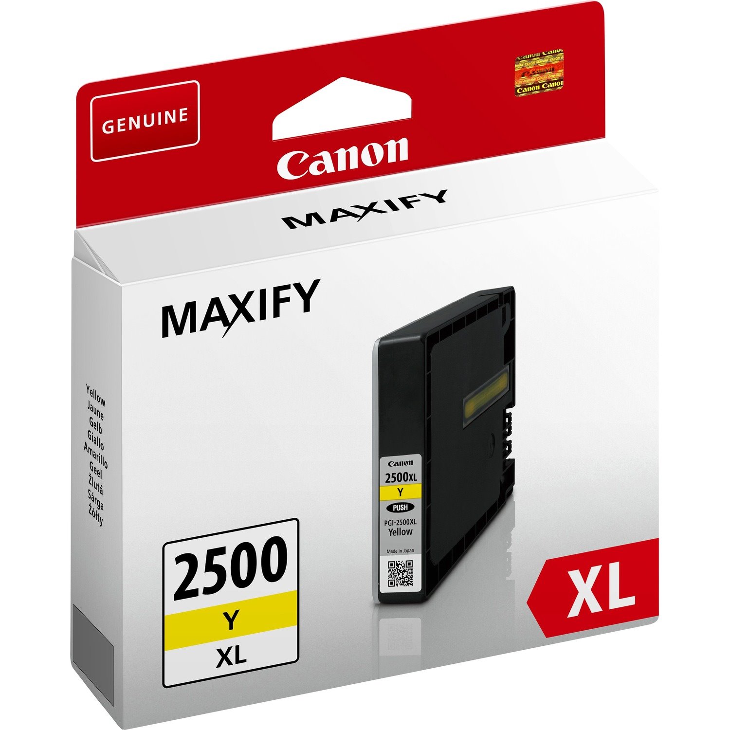 Canon PGI-1500XL Y Original High Yield Inkjet Ink Cartridge - Yellow - 1 / Pack