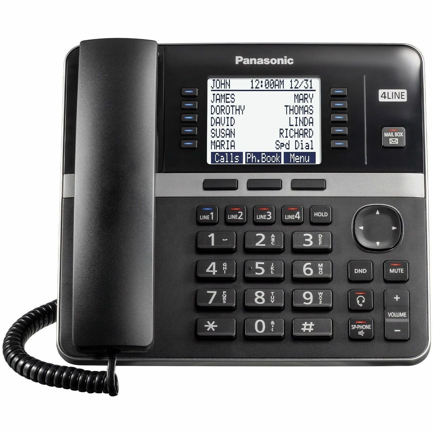 Panasonic DECT 6.0 Standard Phone - Desktop, Wall Mountable