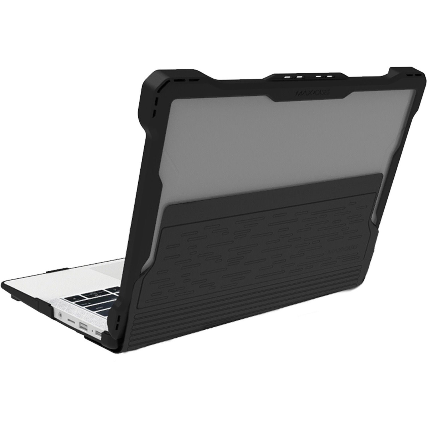 MAXCases Extreme Shell-L for Dell 3100 Chromebook 2:1 Convertible 11.6" (Black/Clear)