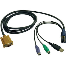 Tripp Lite by Eaton USB/PS2 Combo Cable for NetDirector KVM Switches B020-U08/U16 and KVM B022-U16, 15 ft. (4.57 m)