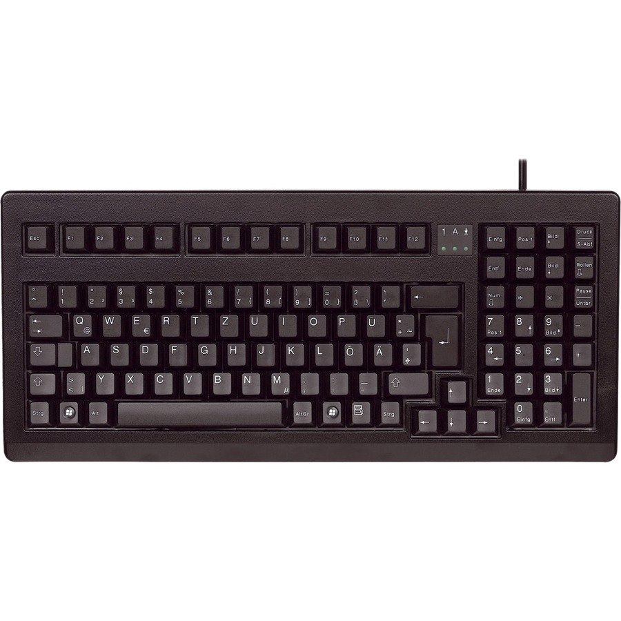 CHERRY G80-1800 Keyboard - Cable Connectivity - USB, PS/2 Interface - French - AZERTY Layout - Light Grey