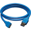 Tripp Lite USB 3.0 SuperSpeed Device Cable (A to Micro-B M/M) Blue 3 ft. (0.91 m)
