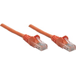 Intellinet Network Solutions Cat5e UTP Network Patch Cable, 1.5 ft (0.5 m), Orange