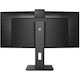 Philips Ultrawide 34B1U5600CH 34" Class Webcam UW-QHD Curved Screen LCD Monitor - 21:9 - Textured Black