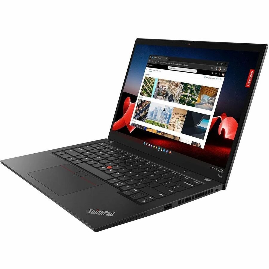 Lenovo ThinkPad T14s Gen 4 21F6001XAU 14" Touchscreen Notebook - WUXGA - Intel Core i7 13th Gen i7-1355U - 16 GB - 512 GB SSD - English Keyboard - Deep Black