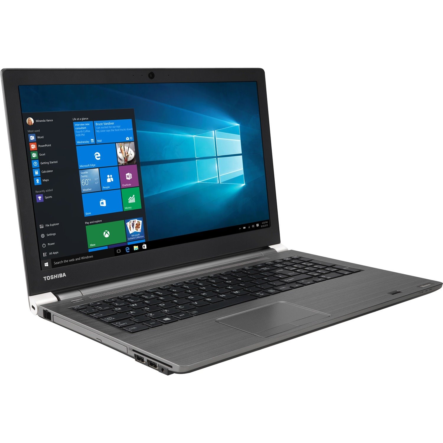 Toshiba Tecra A50-C 15.6" Notebook - Intel Core i5 6th Gen i5-6200U - 8 GB - 500 GB HDD - Black