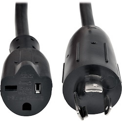 Eaton Tripp Lite Series Power Cord Adapter, NEMA L5-20P to NEMA 5-20R - Heavy-Duty, 20A, 125V, 12 AWG, 6-in. (15.24 cm), Black